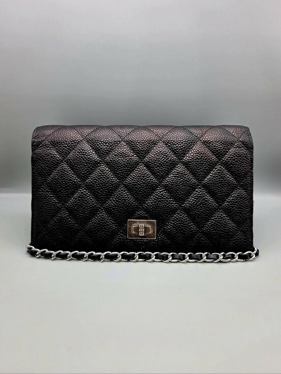 CHANEL Handbags - 🖤CHANEL Black Caviar 2.55 Authentic Wallet🖤